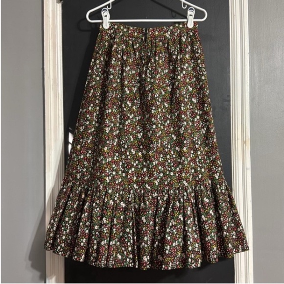 Misty Lane Vintage 90s A-line Midi Cottage Ruffle Skirt Sz: 11 Vintage size: 11 - Picture 2 of 8